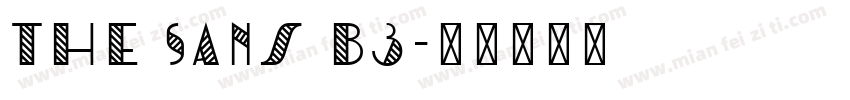 The Sans B3字体转换